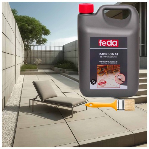 Feda Impregnat do płyt tarasowych 5L + pędzel