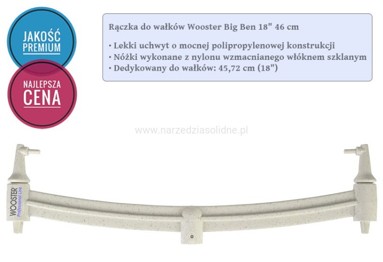 Wooster Big Ben 18" 46 cm uchwyt, rączka do wałków Wooster