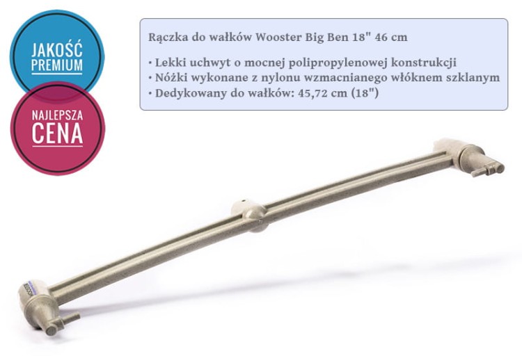 Wooster Big Ben 18" 46 cm uchwyt, rączka do wałków Wooster