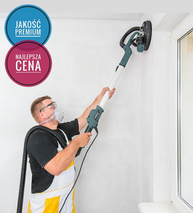 Żyrafa do gipsu, szlifierka do ścian, żyrafa do gładzi na wysięgniku - profesjonalny zestaw Grone