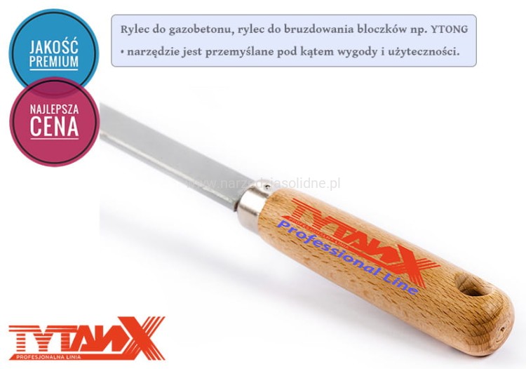 Rylec do gazobetonu, rylec do bruzdowania bloczków YTONG