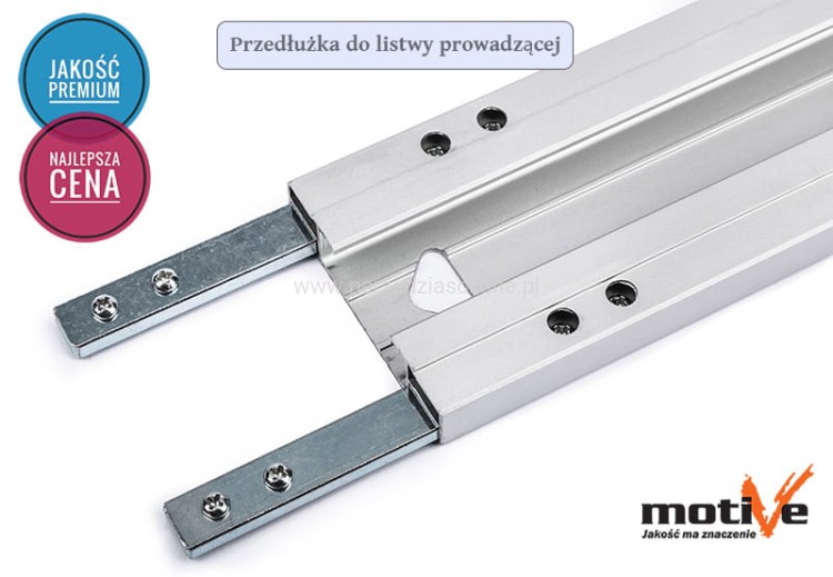 Przedłużka 625mm do listwy prowadzącej zaciskowej szerokiej, listwa przedłużająca Motive