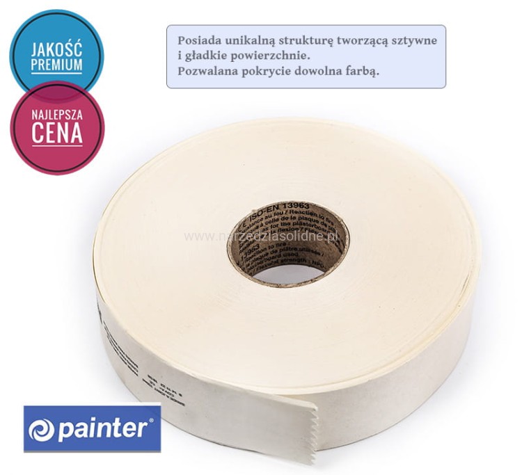 Taśma papierowa do łączenia płyt g-k 50mmx75m