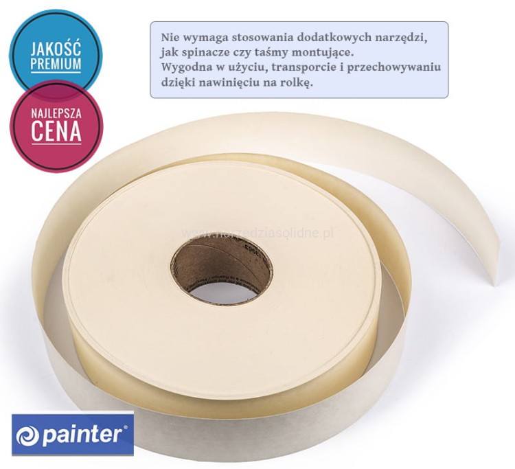 Taśma papierowa do łączenia płyt g-k 50mmx75m