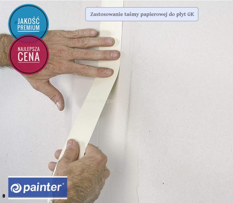 Taśma papierowa do łączenia płyt g-k 50mmx75m