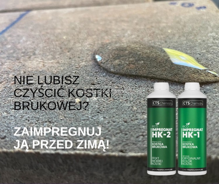 Impregnat do kostki brukowej HK2 5L, Mokra kostka, ożywiający kolor, efekt mokrej kostki