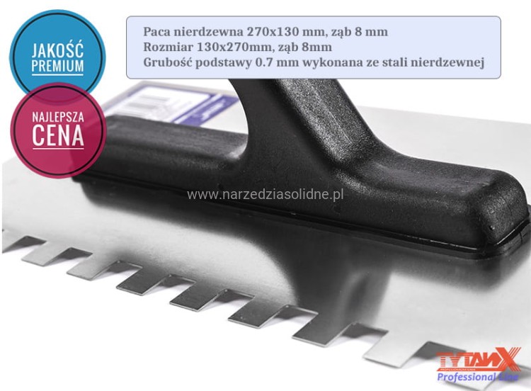 Wiadro glazurnicze zestaw do fugowania, komplet glazurniczy 22L TytanX