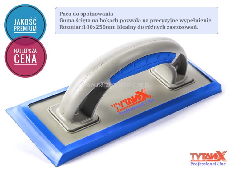 TytanX wiadro glazurnicze 22L zestaw do fugowania, komplet glazurniczy
