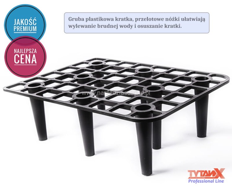 TytanX wiadro glazurnicze 22L zestaw do fugowania, komplet glazurniczy