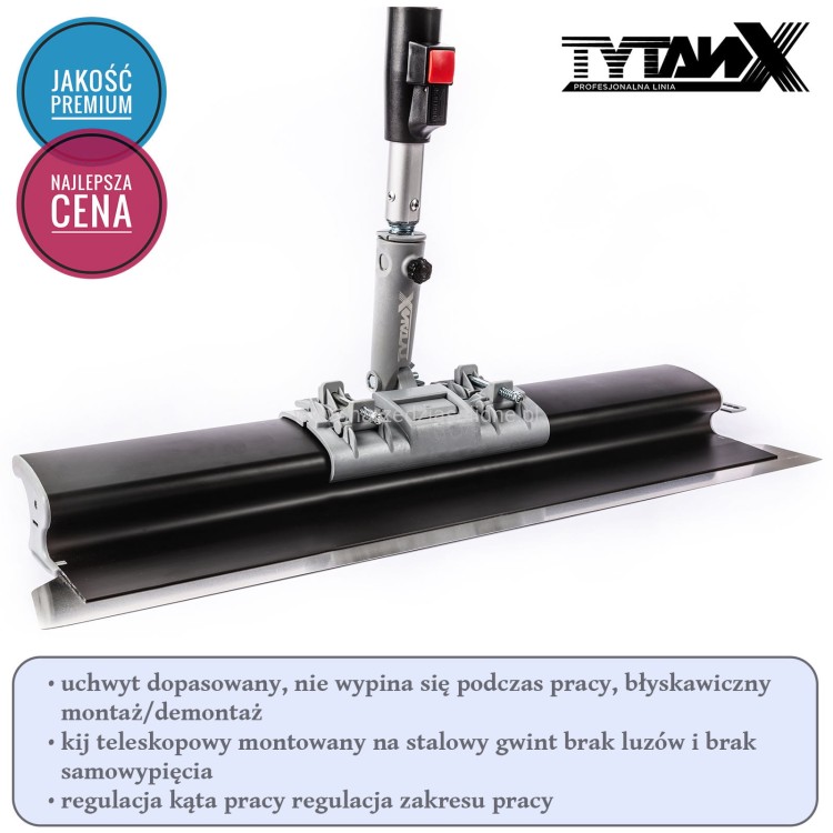Zestaw noży do gładzi Tytanx 80,60,40,25 cm zestaw szpachli do gładzi, noże do gładzi