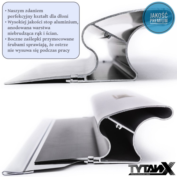 Nóż do gładzi 100cm Tytanx, szpachla do gipsu, profil aluminiowy anodowany