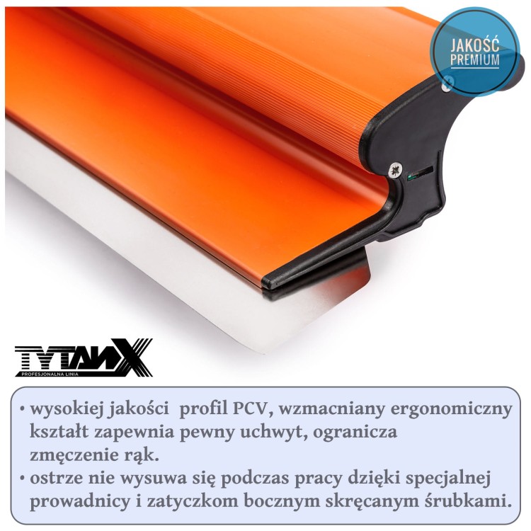 TytanX zestaw noży do gładzi [60,80,100cm] noże żylety do gipsu TytanX Full 675-SET