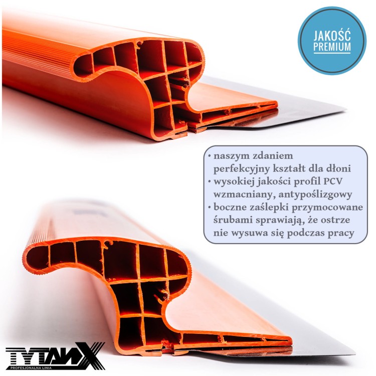 TytanX zestaw noży do gładzi [25,60,80cm] zestaw szpachli do gładzi noże do gładzi, pióra do gipsu Tytan 3XPRO