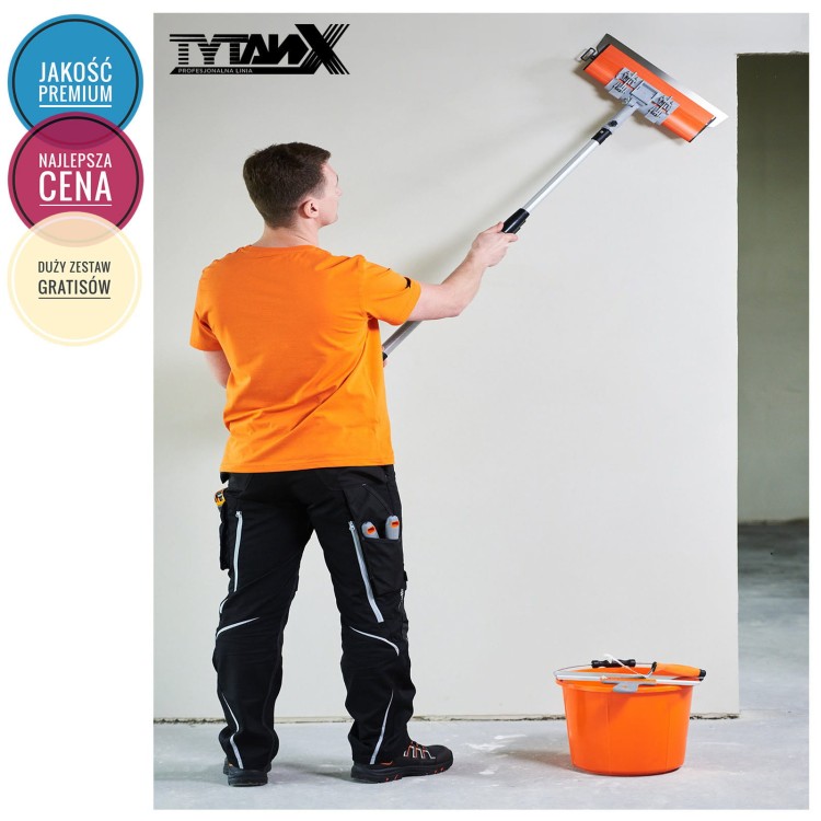Zestaw noży do gładzi Tytanx [60,25cm] zestaw szpachli do gładzi, noże do gładzi