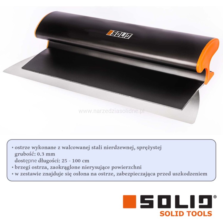 Zestaw noży do gładzi Solid 80,55,25 cm zestaw szpachli do gładzi, noże do gładzi