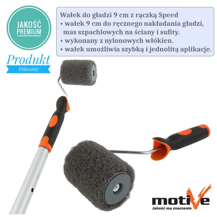 Wałek do gładzi kątowy, narożny + wałek do gładzi 9 i 25cm