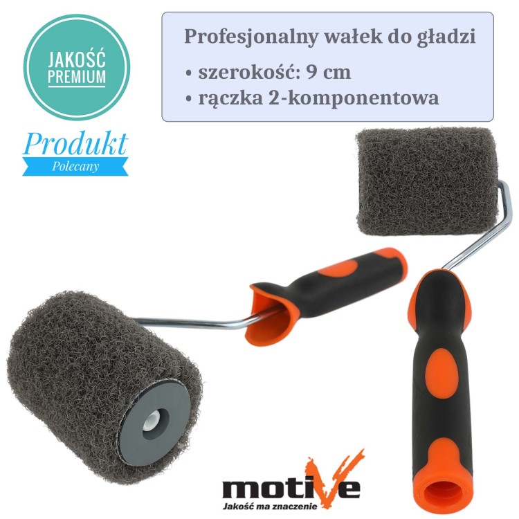 Wałek do gładzi kątowy, narożny + wałek do gładzi 9 i 25cm