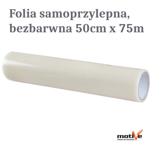 Folia ochronna, samoprzylepna 50cmx75m transparentna, bezbarwna