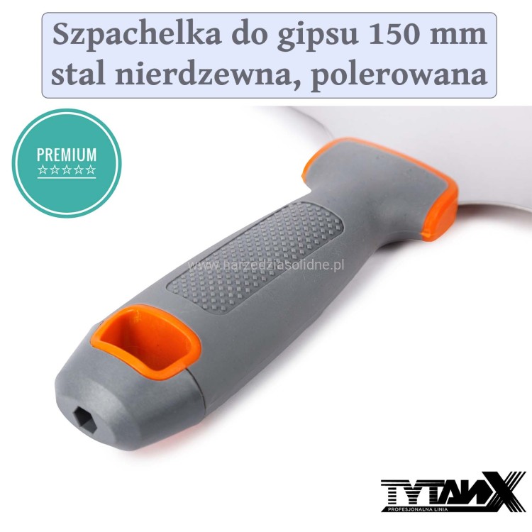 Kuweta do szpachlowania stalowa 14" zestaw ze szpachelką do gipsu 150 mm