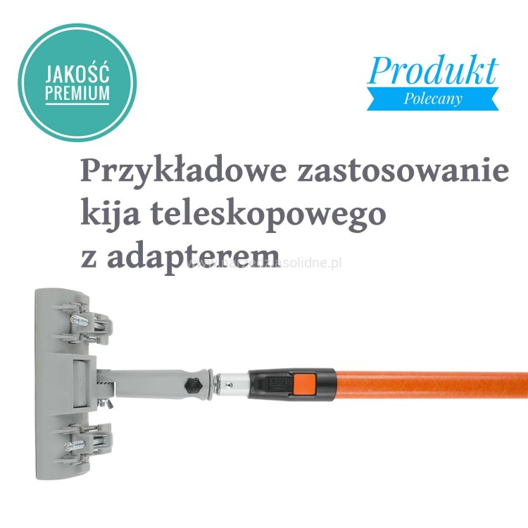 Kij teleskopowy 80-140cm, teleskop malarski, profesjonalny, aluminium + włókno szklane, przedłużka sztyca