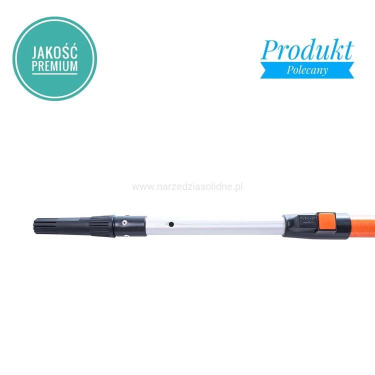 Kij teleskopowy 80-140cm, teleskop malarski, profesjonalny, aluminium + włókno szklane, przedłużka sztyca