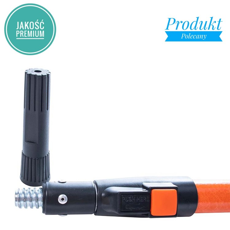 Kij teleskopowy 80-140cm teleskop malarski, profesjonalny, aluminium + włókno szklane, przedłużka sztyca