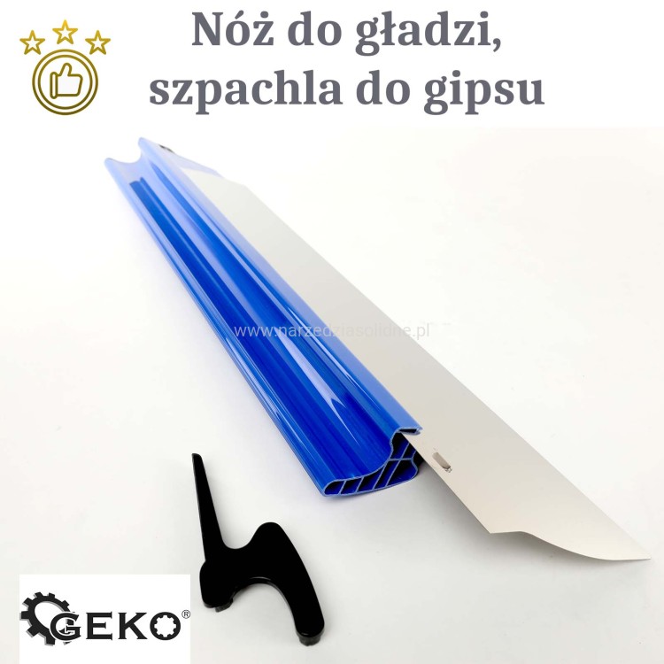 Zestaw lizaków do szpachlowania, zestaw do gładzi GEKO 25,40,60 cm