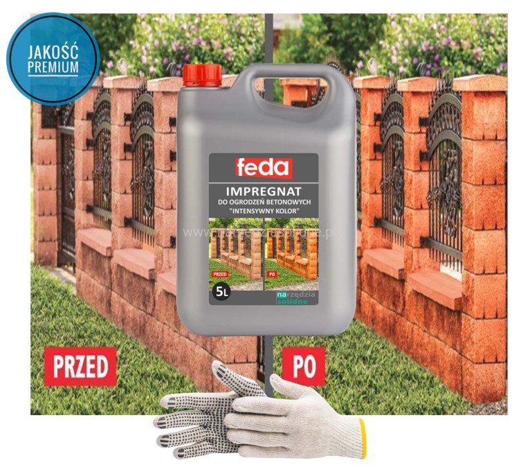 Impregnat do ogrodzeń betonowych Feda 5L Premium