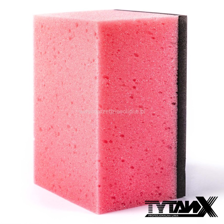 Gąbka glazurnicza z gumą do fugowania, do mycia, czyszczenia płytek 140x110mm gr. 70mm