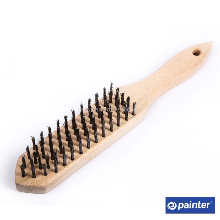 Szczotka druciana, 6-rzędowa, stalowa