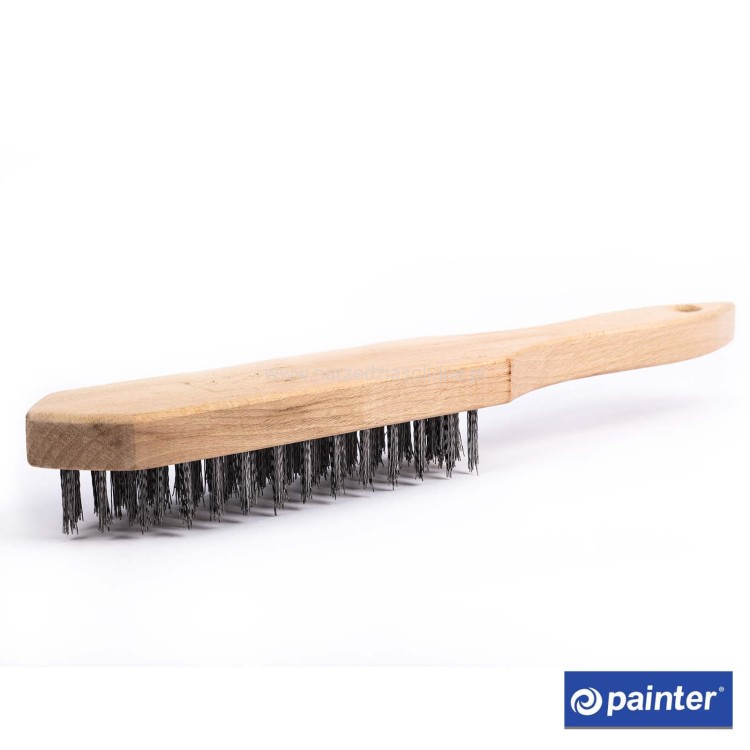 Szczotka druciana, 6-rzędowa, stalowa