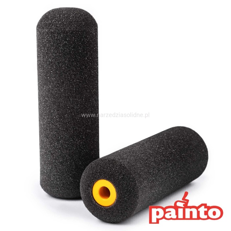 Wałek gąbkowy, Moltopren 16cm, 2szt, Painto, czarny