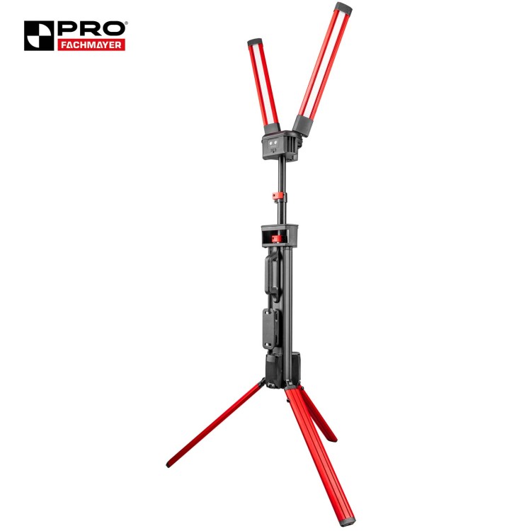 Lampa Budowlana LED Pro Fachmayer PRO-LD632, mocna akumulatorowa lampa budowlana, reflektor 10000 lm, 2x50W