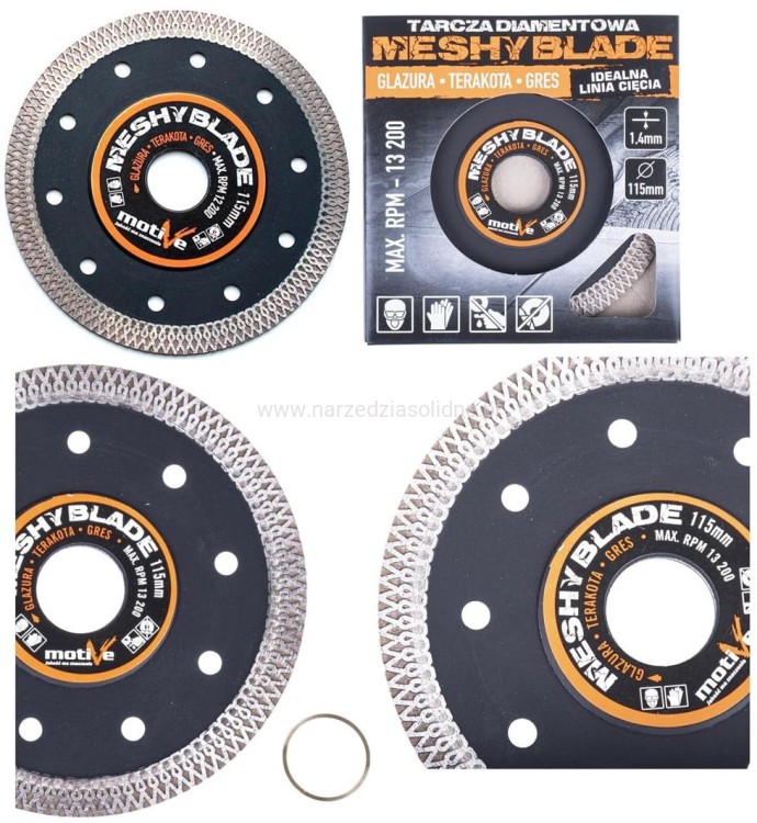 Tarcza diamentowa do płytek, gresu 115x1.4mm