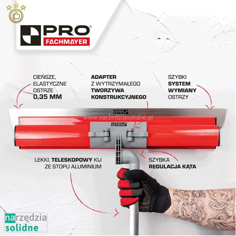 Nóż do gładzi 40cm Pro, szpachla do gładzi 40cm