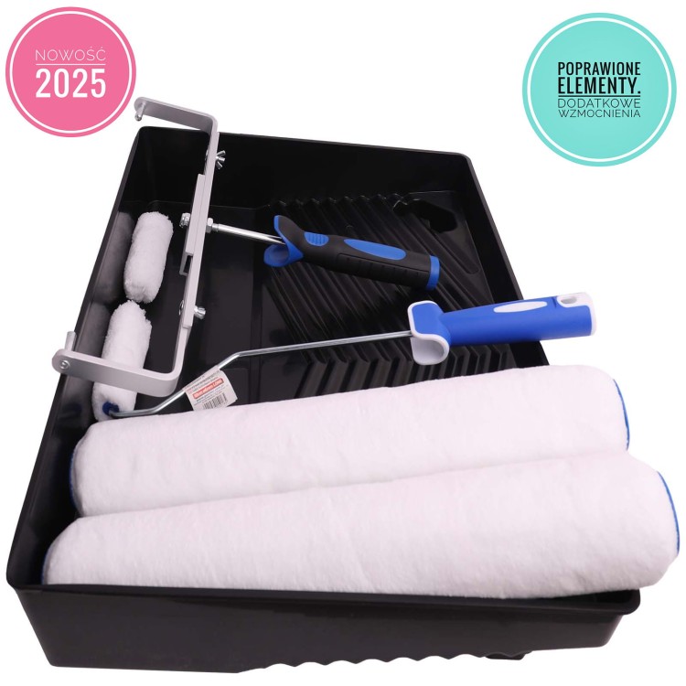 Zestaw niekapiący wałek 40cm, zestaw malarski do szybkiego malowania ścian i sufitów