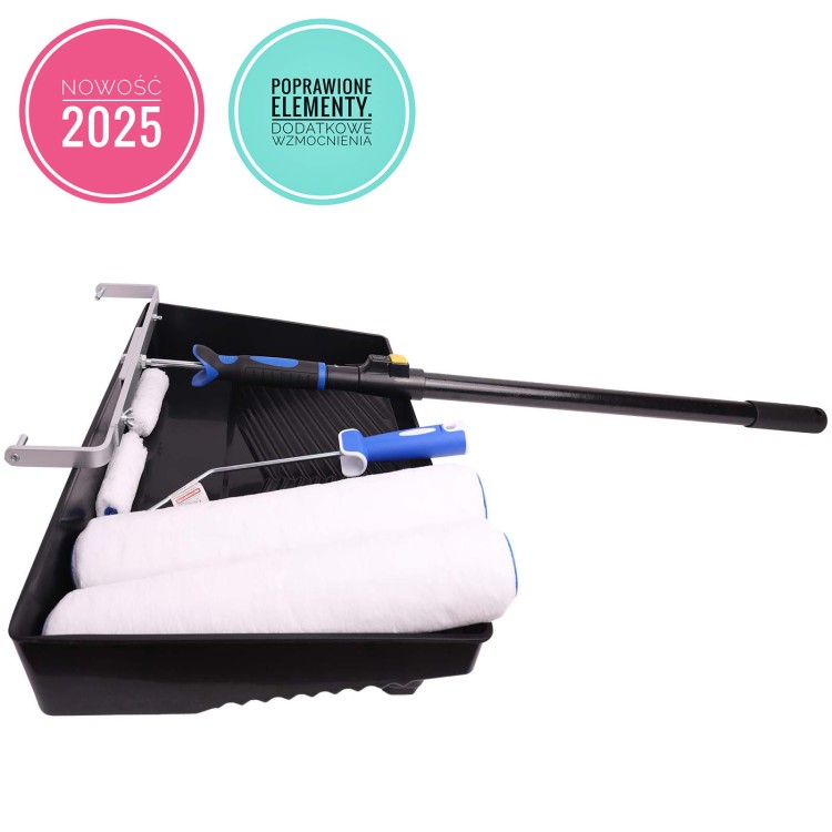 Zestaw niekapiący wałek 40cm, zestaw malarski do szybkiego malowania ścian i sufitów