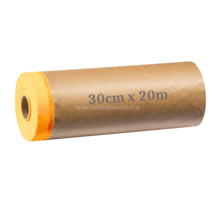 Papier malarski z taśmą lakierniczą antychlap ochronny 30cmx20m