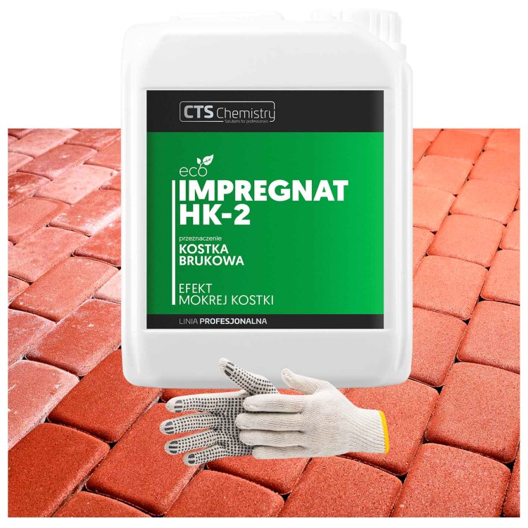 Impregnat do kostki brukowej HK2 5L, Mokra kostka, ożywiający kolor, efekt mokrej kostki