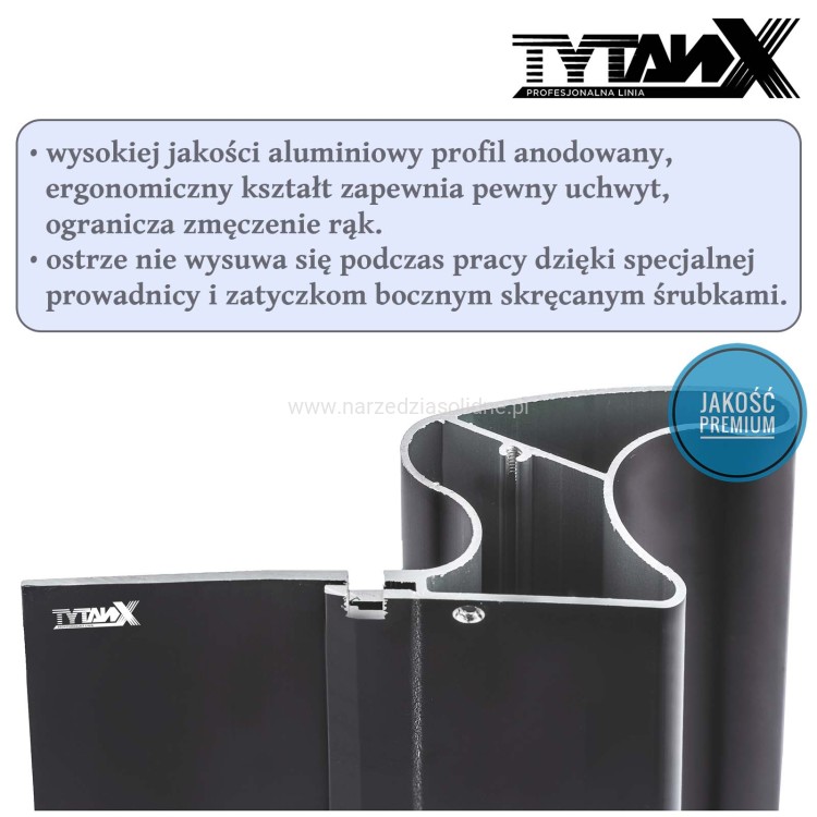 Szpachle do gładzi Tytanx T3 Premium Edition 80,60,40 cm, zestaw szpachli do gładzi