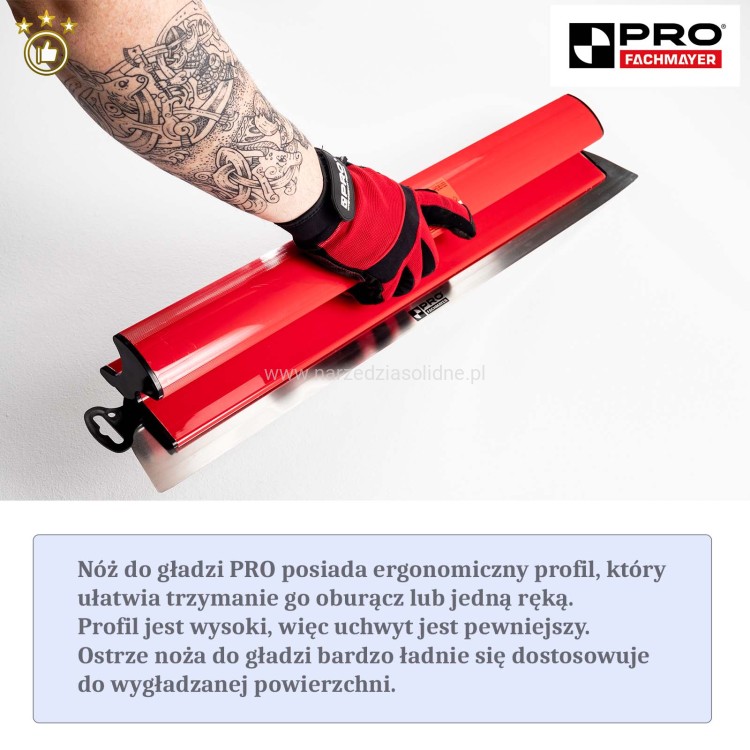 PRO zestaw szpachli do gładzi 80,60,40 cm w walizce transportowej, noże do gładzi