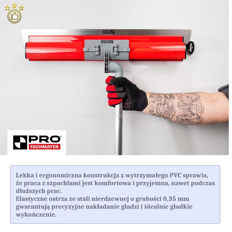 PRO zestaw szpachli do gładzi 80,60,40 cm w walizce transportowej, noże do gładzi