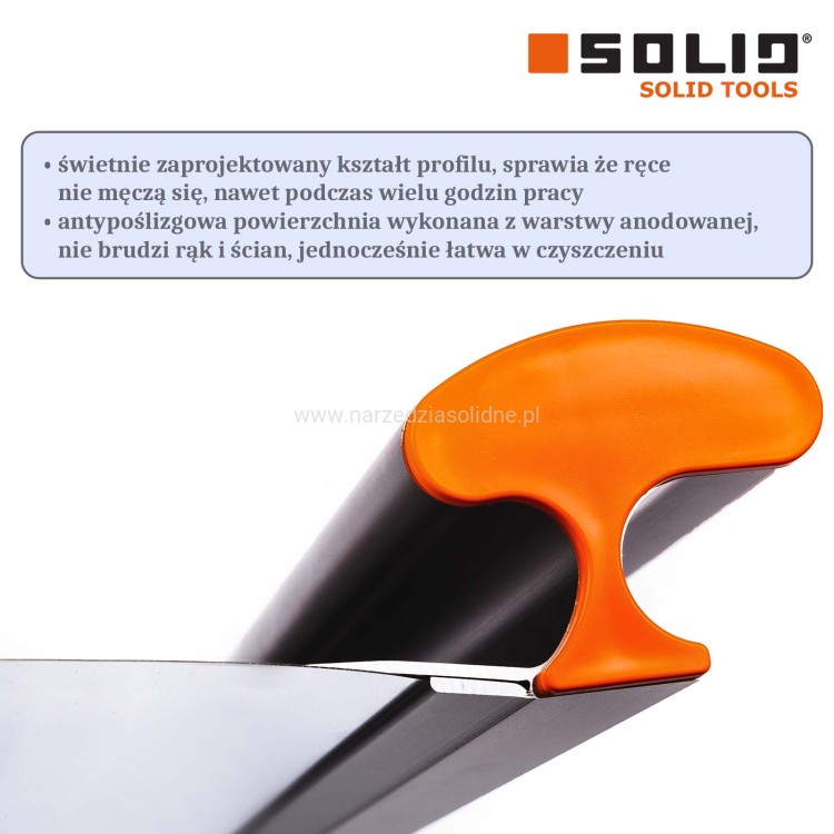 Nóż do gładzi 25cm Solid, pióro szpachla do gładzi 25cm
