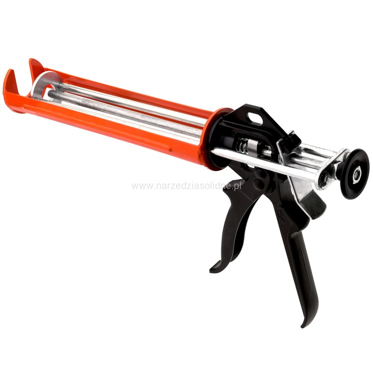 Wyciskacz do silikonu i gęstych mas, pistolet do silikonu profesjonalny Jufisto HD potrójny pręt