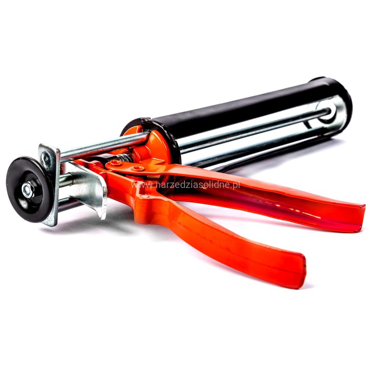 Wyciskacz do silikonu i gęstych mas, pistolet do silikonu profesjonalny Jufisto HD potrójny pręt