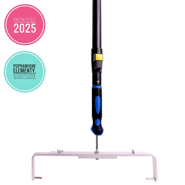 Wałek do gładzi 40cm długi wałek do nakładania szpachli zestaw z regulowaną rączką do wałków 30-50 cm