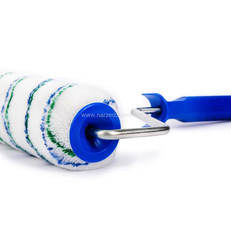 Wałek 25 cm Bluriver sznurkowy fazowane boki, runo 12mm