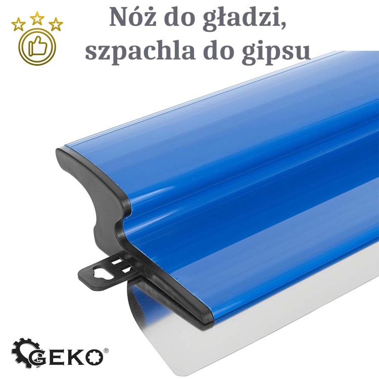 Zestaw szpachli GEKO 25,40,60 cm - noże do gładzi, pióra do gipsu