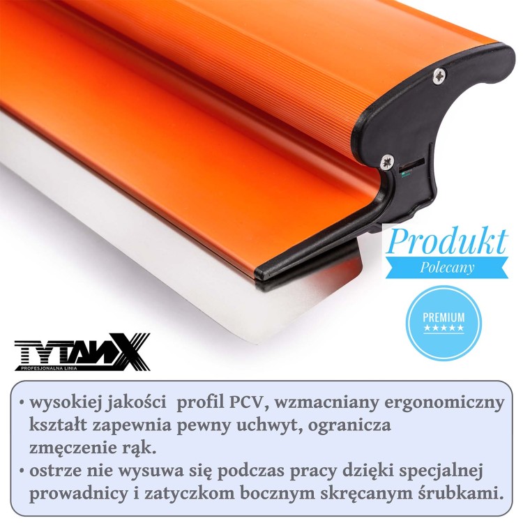 Szpachle do gładzi Tytanx TX3 Premium Edition 80,60,40 cm, zestaw szpachli do gładzi
