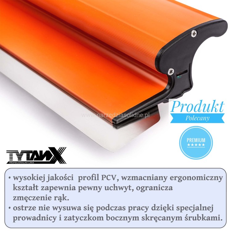 Zestaw do gładzi TYTANX 80,40,25 cm, zestaw noży do gładzi, noże do gładzi